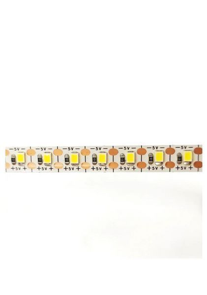 Светодиодная LED лента 8мм. 5V 2835 120шт/м IP20 Тепло-белый (2900-3100K) 1 фото