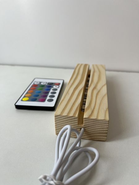 Подставка с RGB подсветкой для акрила или стекла А5 RGBA5 фото