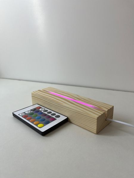 Подставка с RGB подсветкой для акрила или стекла А5 RGBA5 фото