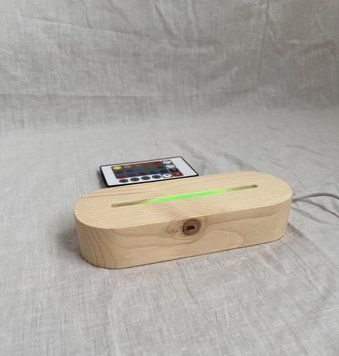 Подставка с RGB подсветкой для акрила или стекла А6 RGA6 фото