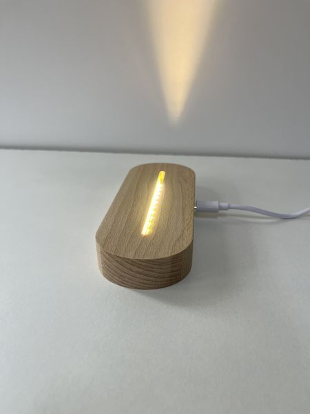 Подставка деревянная с LED подсветкой для стекла, акрила А6 2560410709 фото