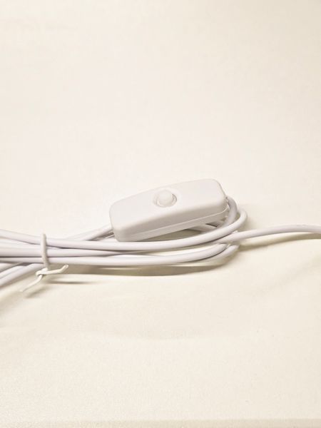 Кабель с выключателем белый USB - 2.0 1,5 м 2422649176 фото