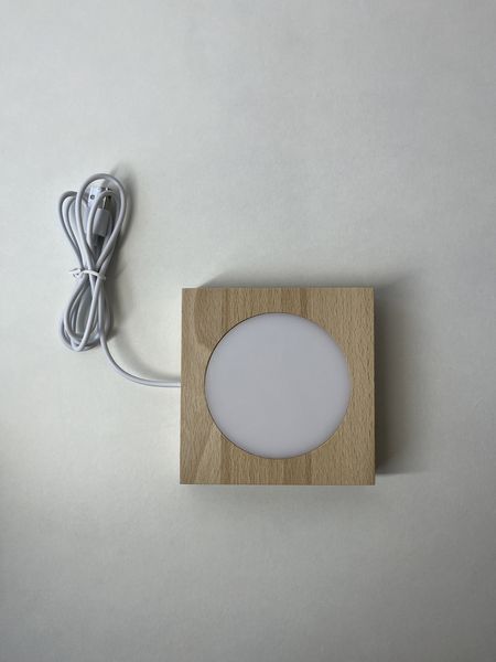 Квадратная подставка с LED подсветкой для подсветки статуэток, стекла или изделий из эпоксидной смолы. S10 фото