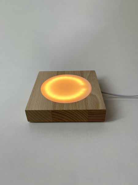 Квадратная подставка с LED подсветкой для подсветки статуэток, стекла или изделий из эпоксидной смолы. S10 фото