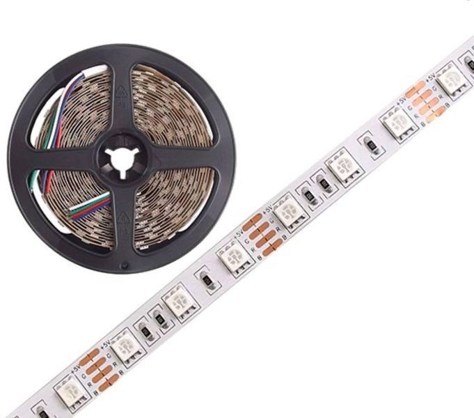 Світлодіодна RGB LED стрічка 5V; 5050\60; IP20, 3 фото