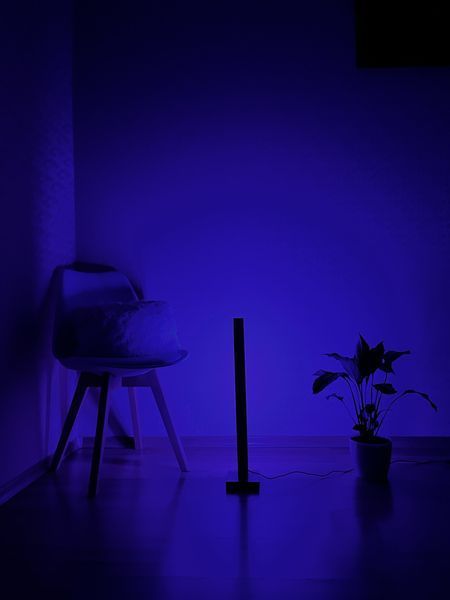 LED RGB Торшер деревянный в стиле лофт LEDT фото