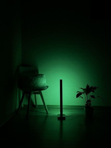 LED RGB Торшер деревянный в стиле лофт LEDT фото