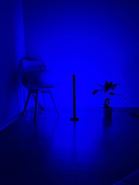 LED RGB Торшер деревянный в стиле лофт LEDT фото