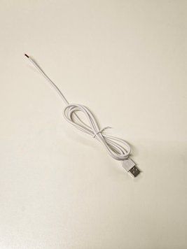 Кабель USB 2.0 белый для светодиодной ленты 1м. 2567434698 фото
