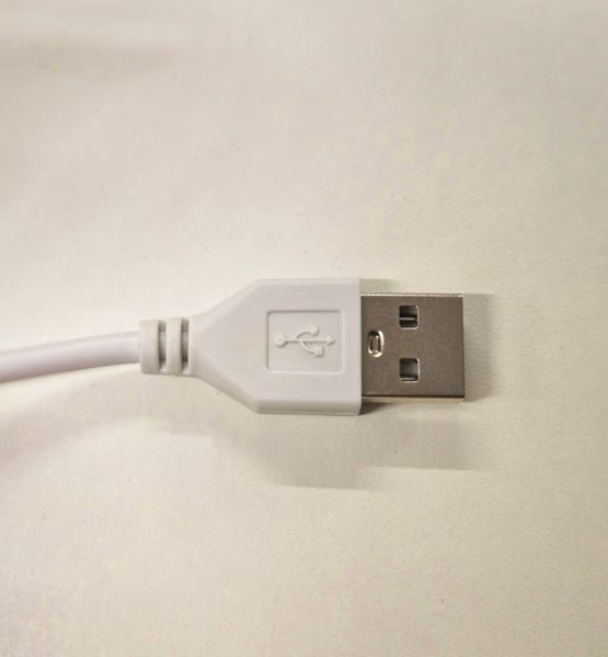 Кабель USB 2.0 белый для светодиодной ленты 1м. 2567434698 фото