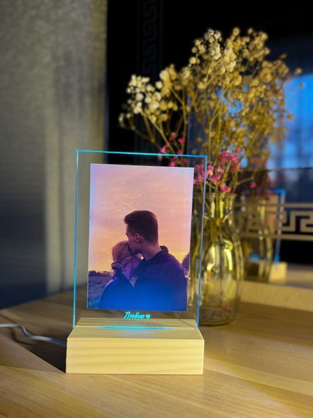 Ночник с фото и цветной подсветкой. Дизайн Photo А6 PA6RGB фото