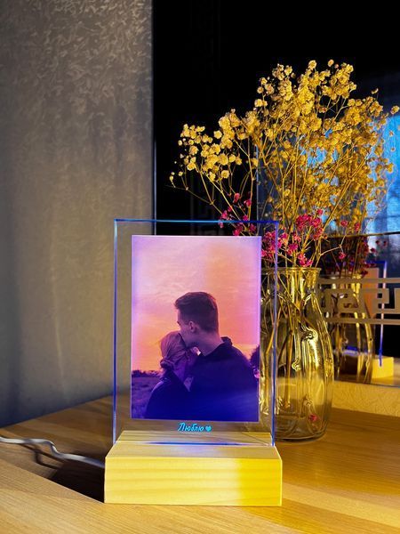 Ночник с фото и цветной подсветкой. Дизайн Photo А6 PA6RGB фото